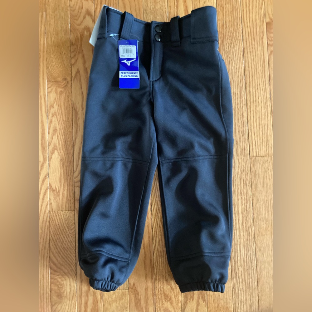 Girls black padded softball pants